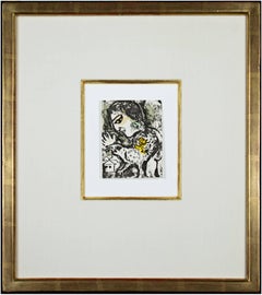 ""Carte de Voeux #731", Lithographie von Marc Chagall in Chagall Catalog Raisonne