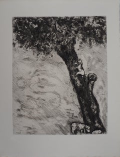 Chasse au chat - Gravure originale - Réf. Sorlier n° 125