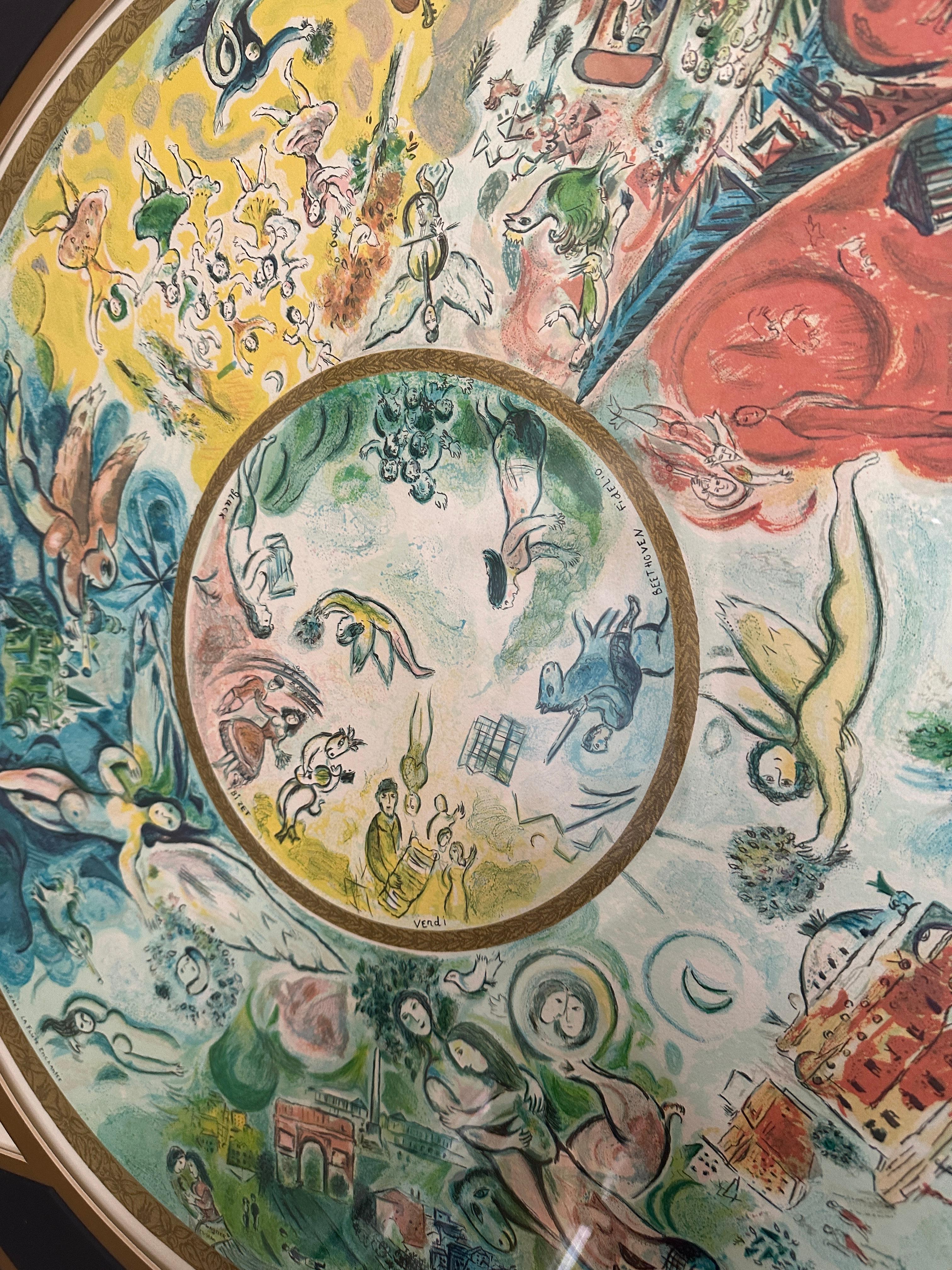 Interior Print Marc Chagall - Plafond de l'Opéra de Paris