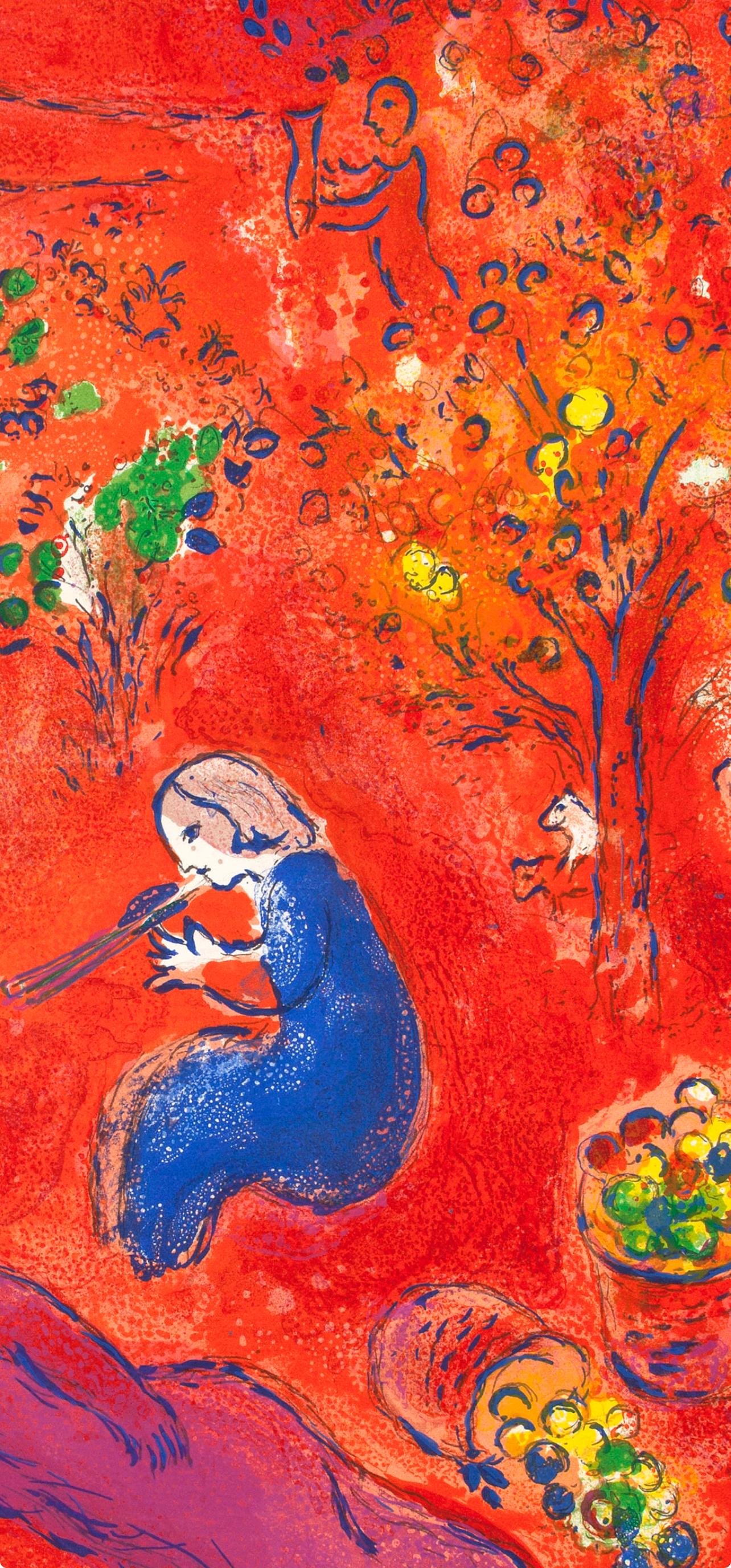 Chagall, A Midi, l'Été, Daphnis et Chloé (after) - Print de Marc Chagall