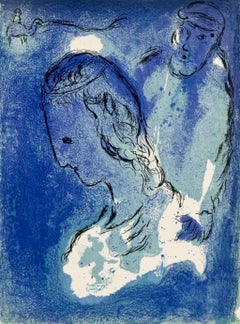 Vintage Chagall, Abraham and Sarah (Mourlot 117-46; Cramer 25) (after)