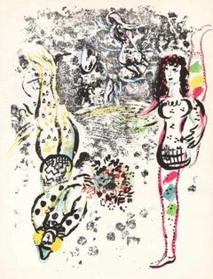 Vintage Chagall, Acrobats at Play (Mourlot 401; Cramer 56) (after)