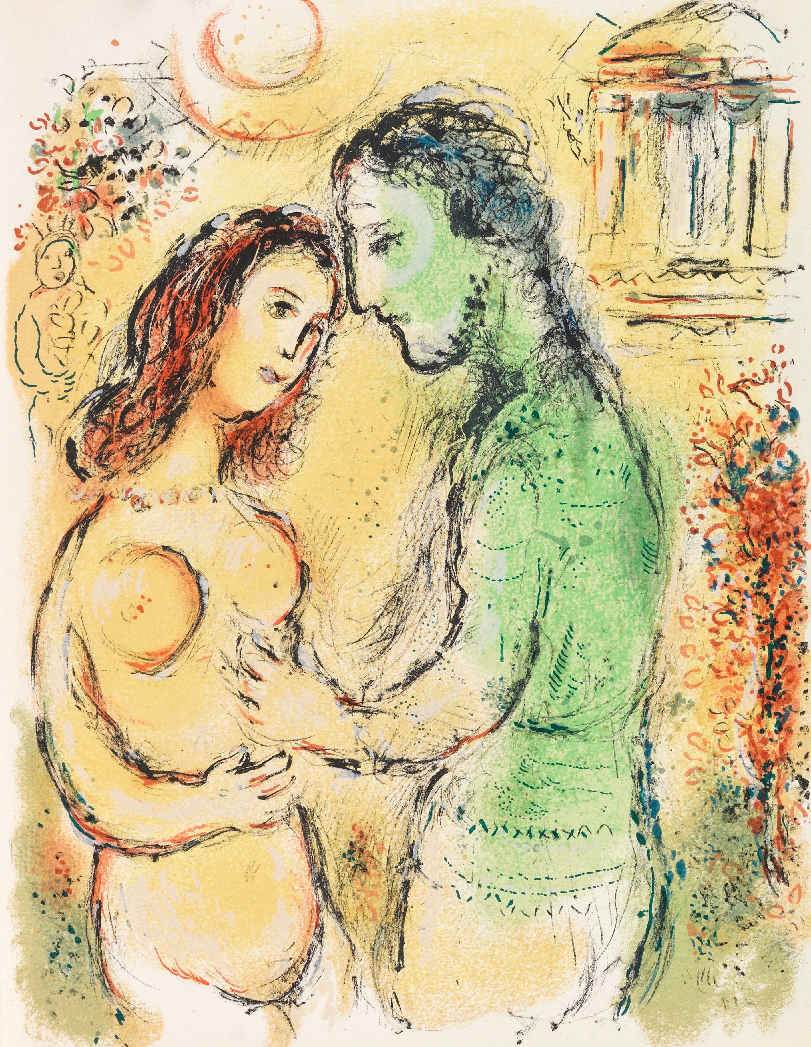 Chagall, Ares und Aphrodite, Homer, Die Odyssee (after)