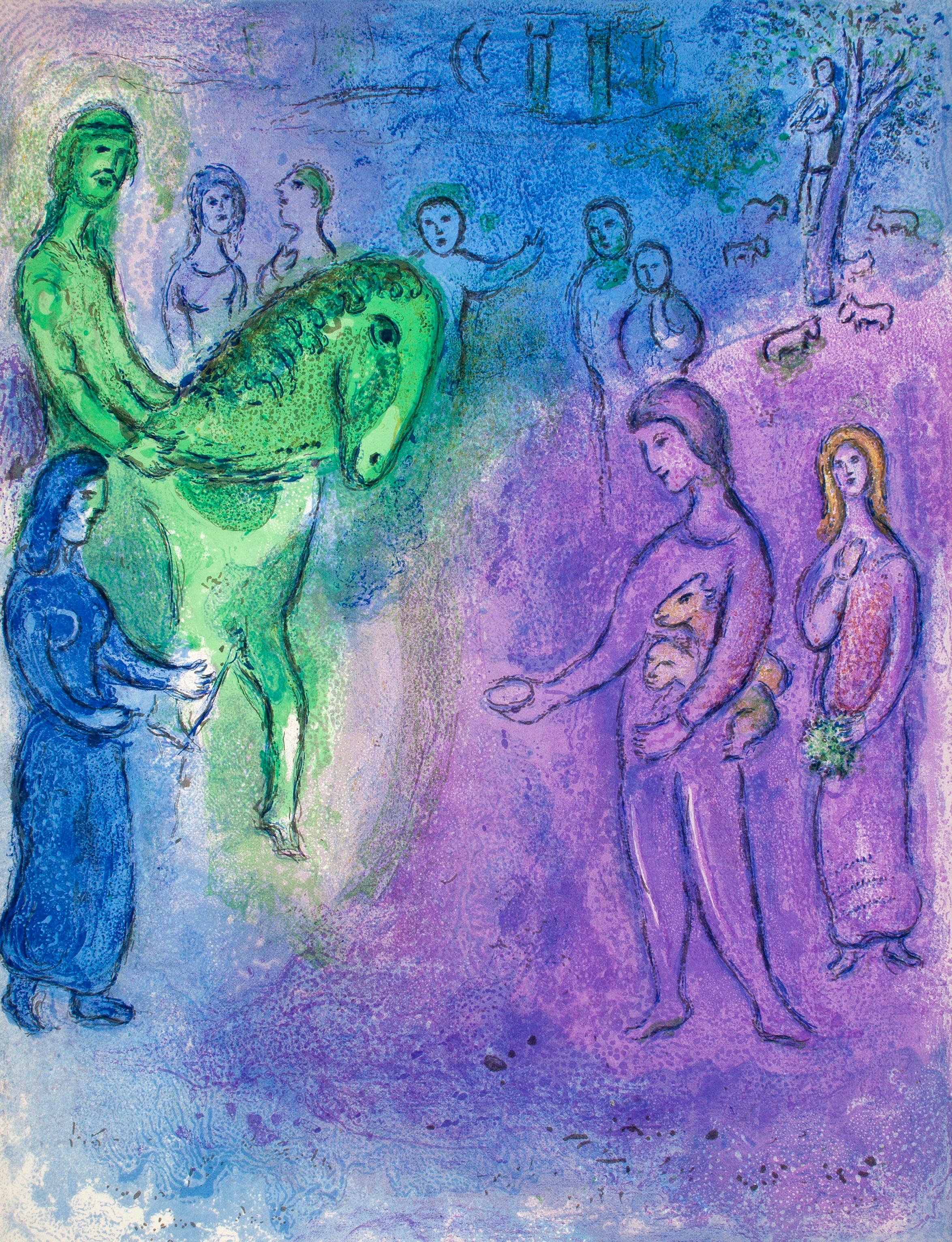 Chagall, Arrivée de Dionysophane, Daphnis et Chloé (after)