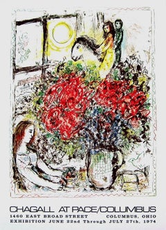 Chagall at Pace Columbus, 1974 Exhibition Offset Lithograph