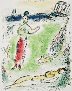 Chagall, Athena puts Ulysses to Sleep, Homère: L'Odyssée (after)