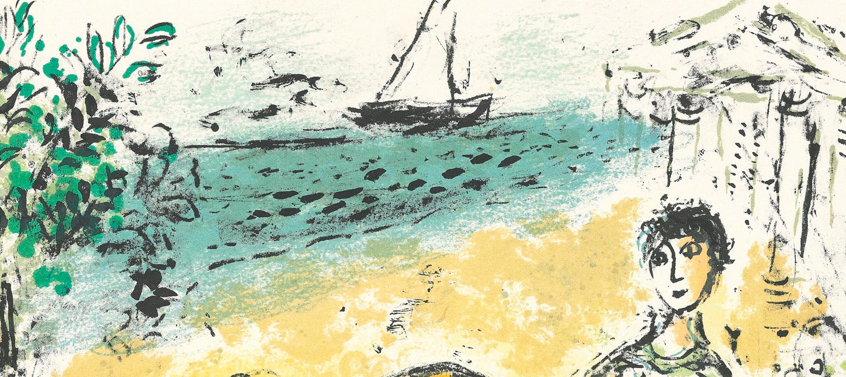 Marc Chagall, Athene und Telemachos, from Homer, Die Odyssee (after) For Sale 3