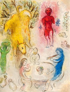 Marc Chagall, Banquet de Pan, from Daphnis et Chloé (after)
