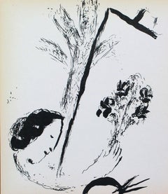 Vintage Chagall, Bouquet with Hand (Mourlot 207; Cramer 34) (after)