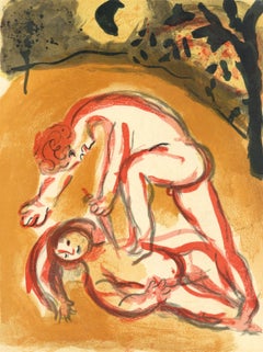 Chagall, Cain et Abel (Mourlot 117-46 ; Cramer 25) (après)