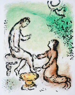 Chagall, Chagall, Odysseus und Eurycleia, Homer, Die Odyssee (after)