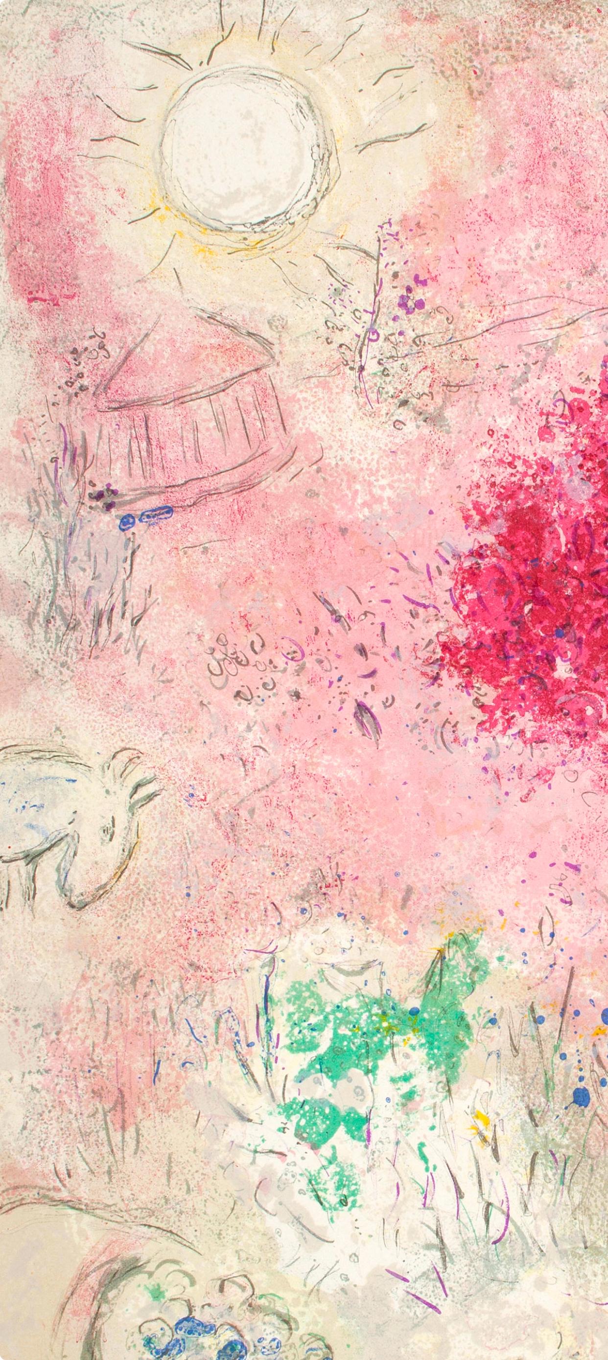 Chagall, Chloé, Daphnis et Chloé (after) - Expressionniste Print par Marc Chagall