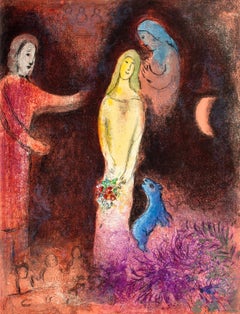 Chagall, Chloé vêtue et coiffée par Cléariste, Daphnis et Chloé (after)