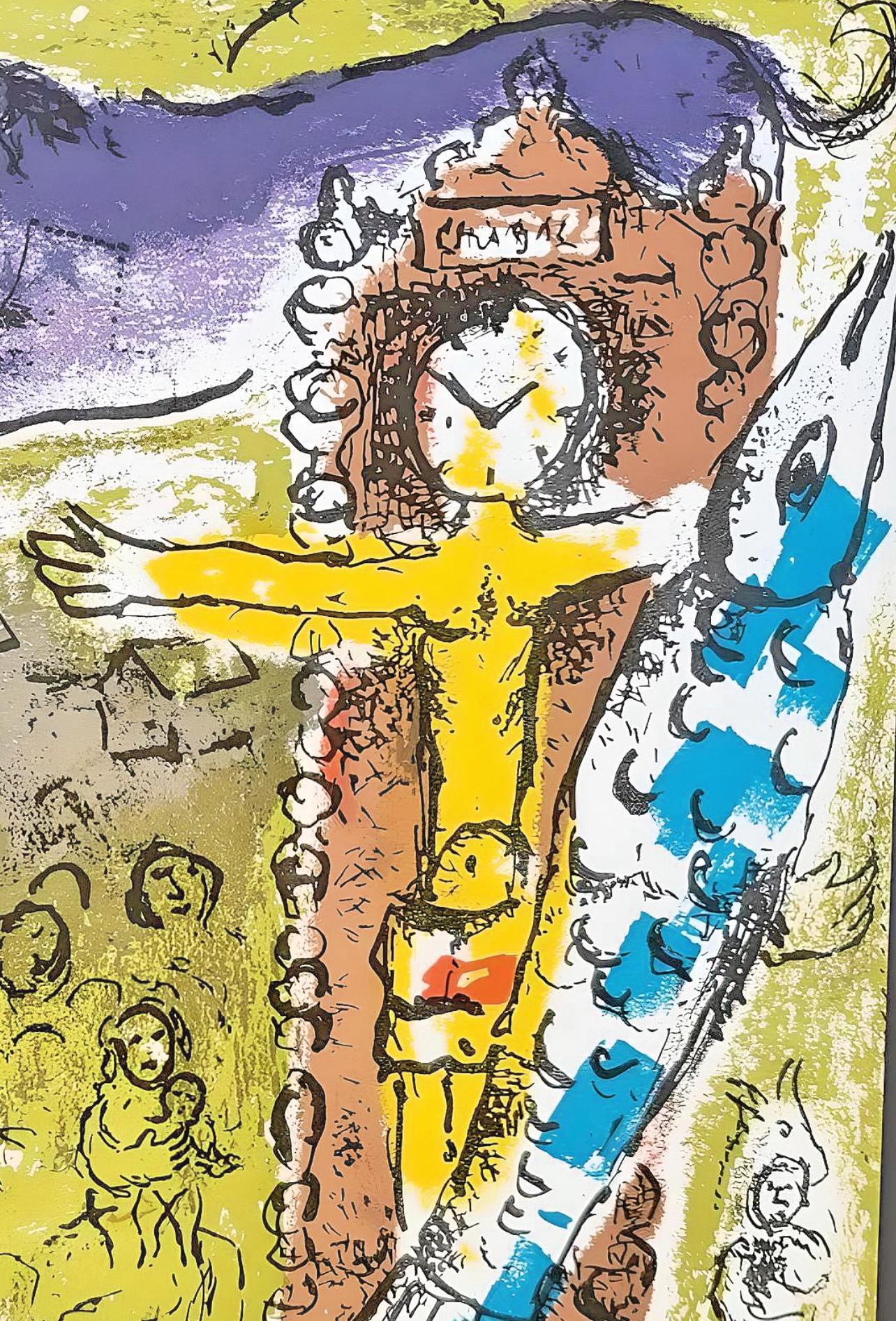 Chagall, Christus in der Uhr (Mourlot 196; Cramer 34) (nach) – Print von Marc Chagall