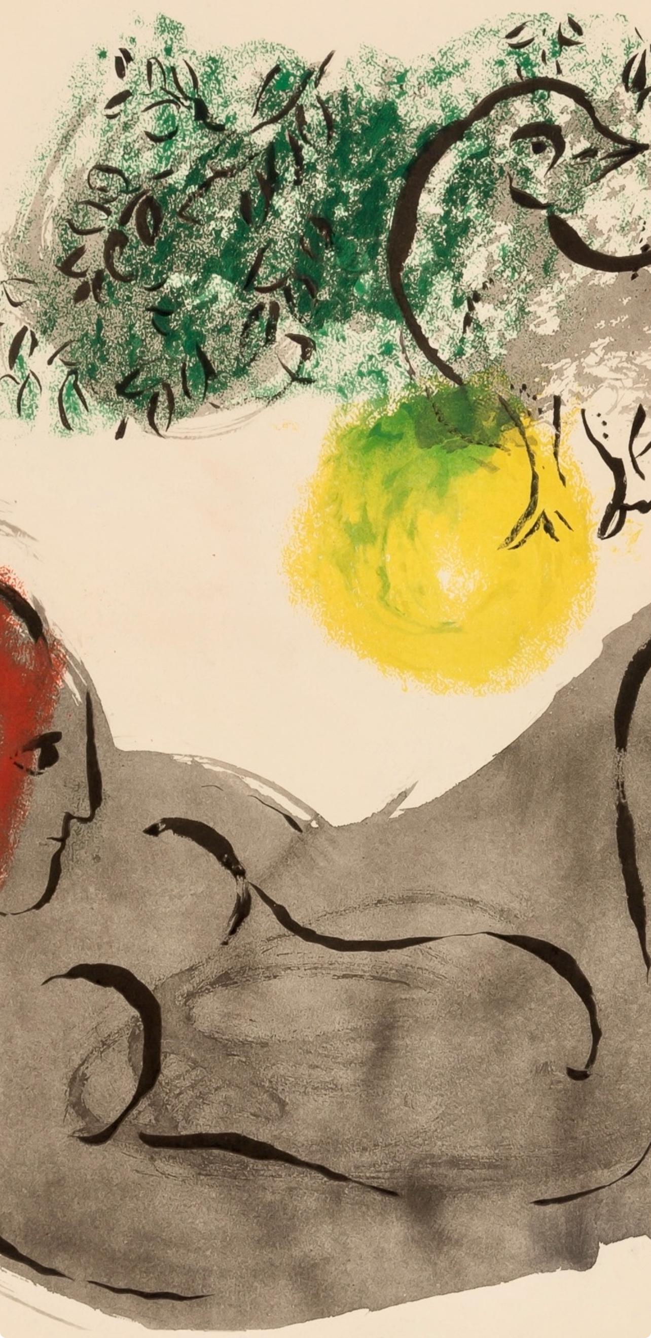 Chagall, Composición, Couleur amour (después de) - Print de Marc Chagall