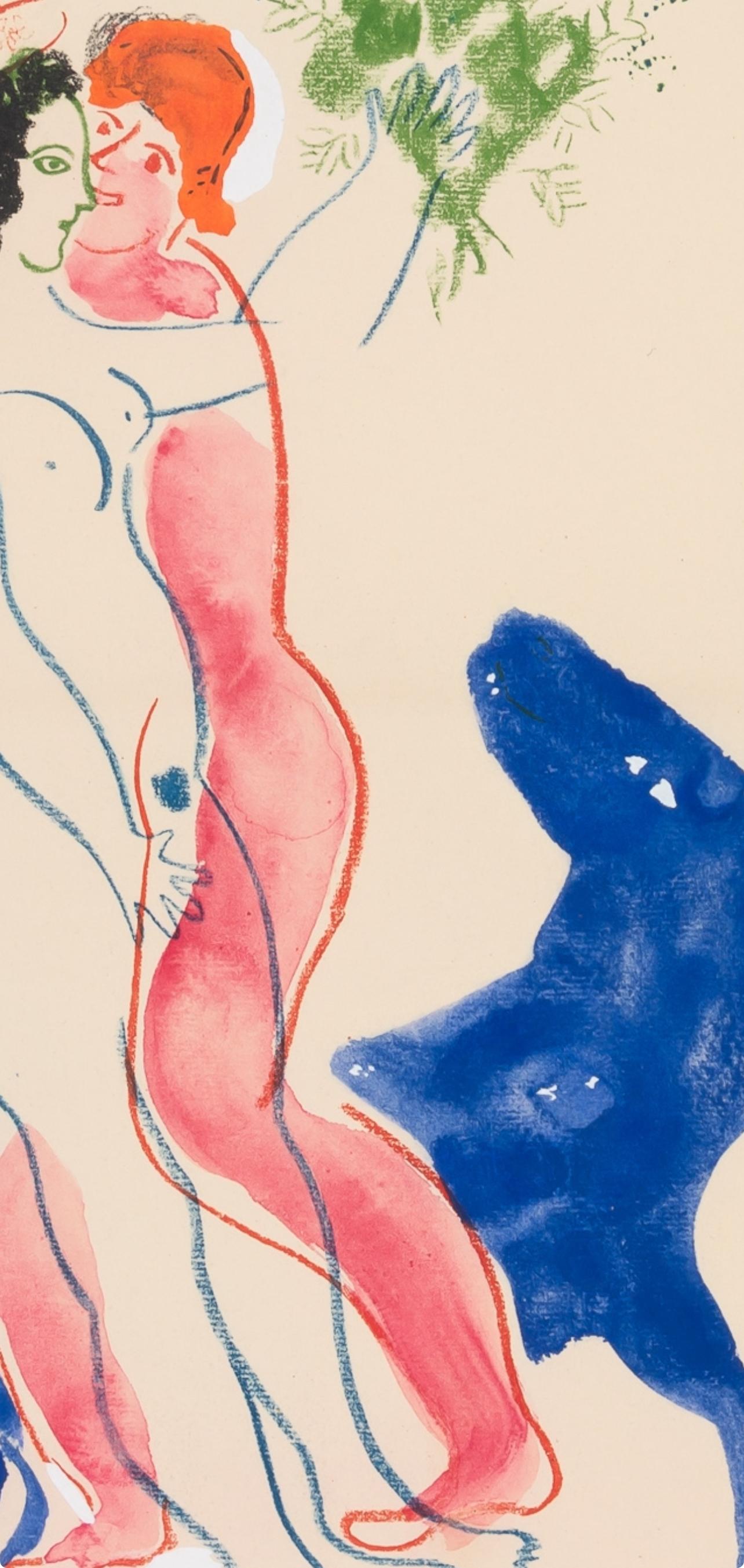 Chagall, Composition, Couleur amour (after) - Print by Marc Chagall