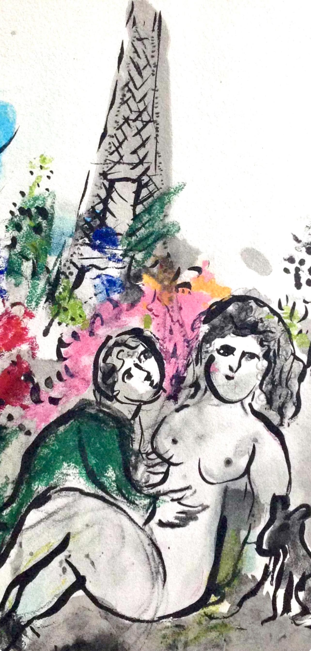 Chagall, Composition, Couleur amour (after) - Print by Marc Chagall
