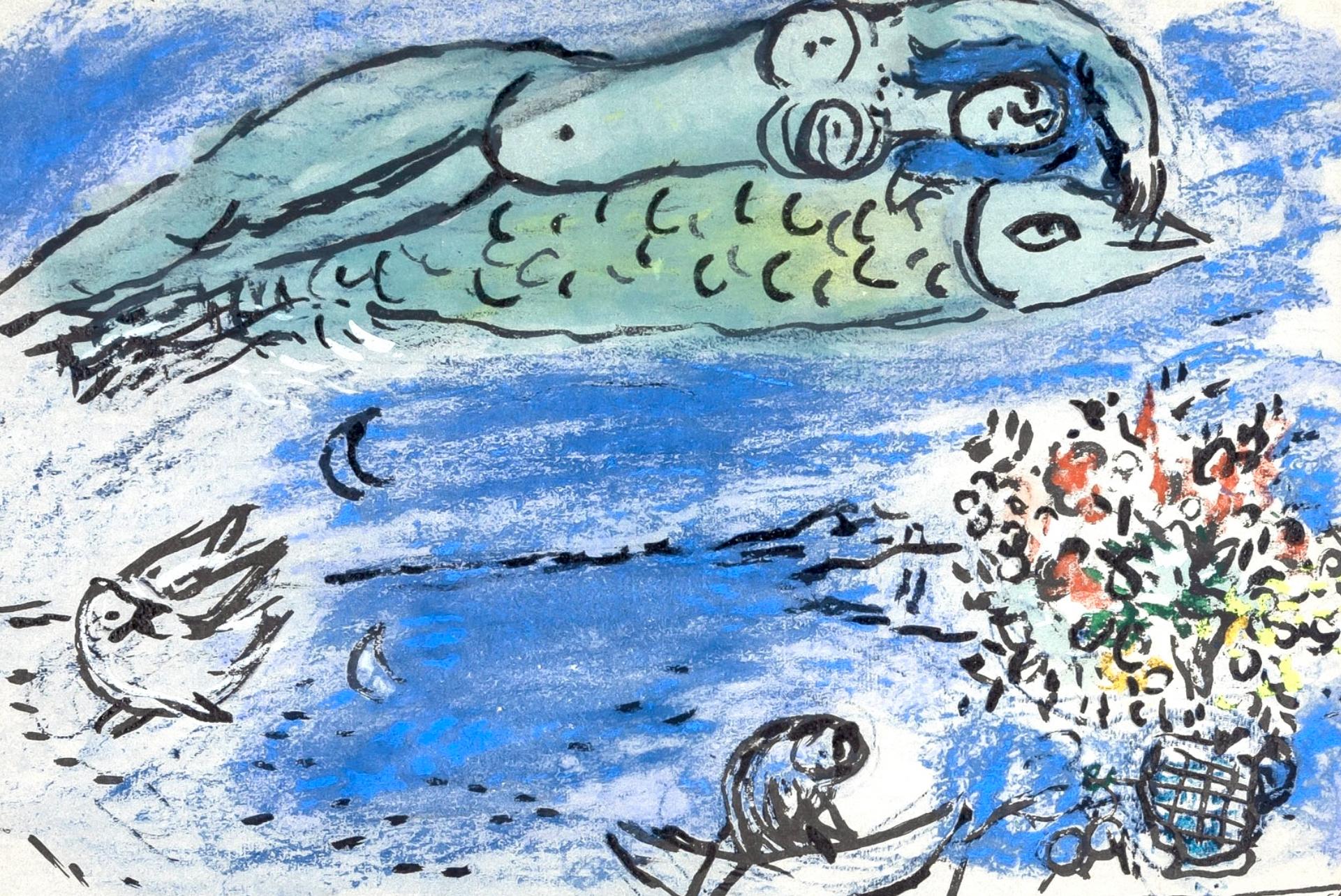 Chagall, Composition, Couleur amour (after) - Print by Marc Chagall