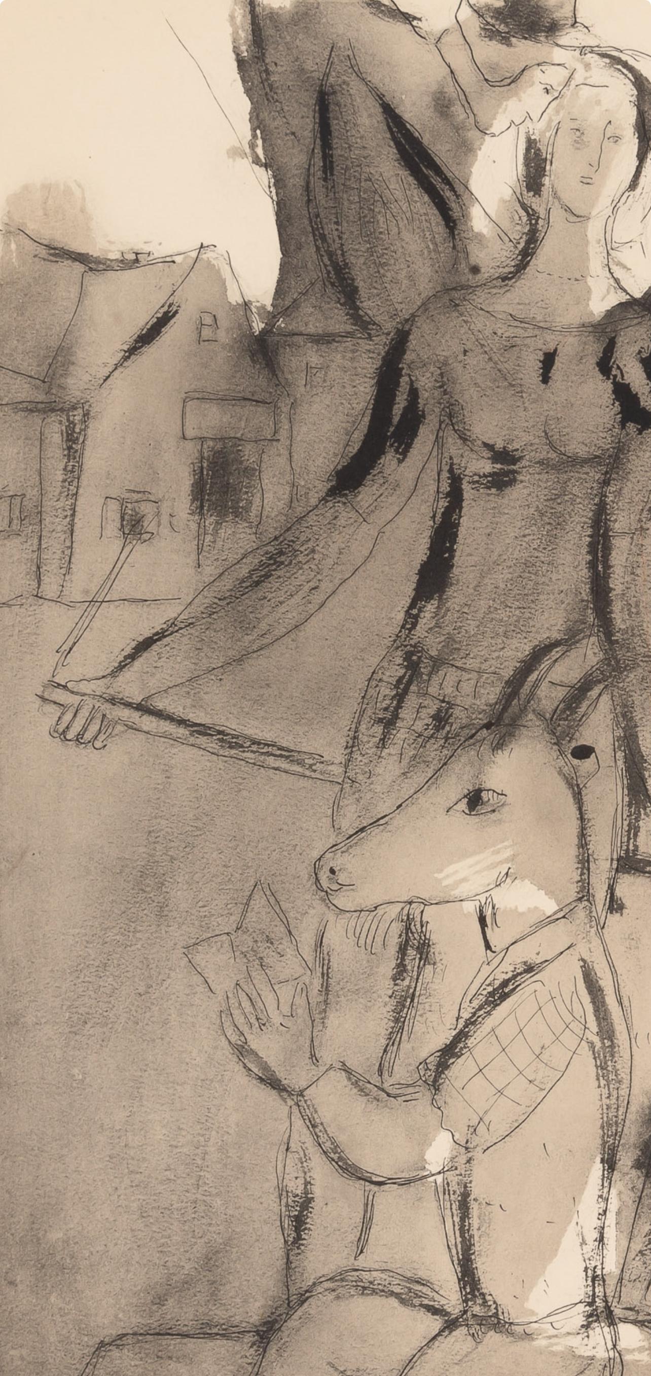 Chagall, Composition, Couleur amour (after) - Modern Print by Marc Chagall