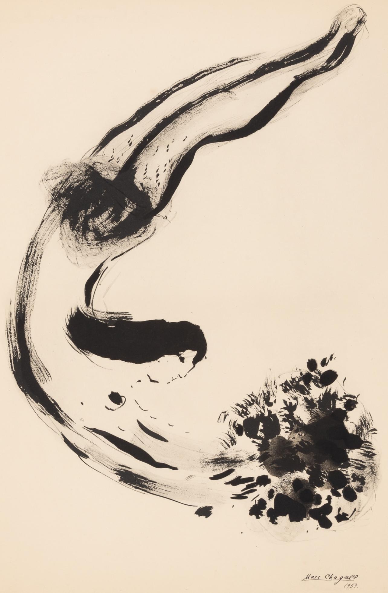Figurative Print di Marc Chagall - Chagall, Composizione, Couleur amour (dopo)