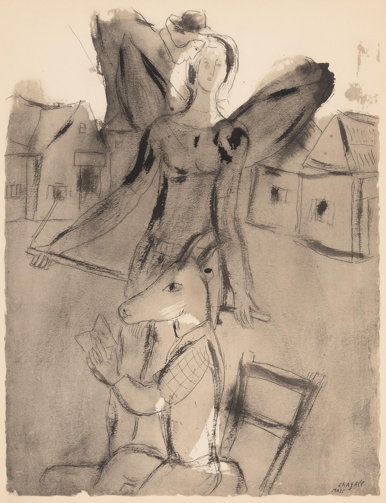 Chagall, Composition, Couleur amour (after)