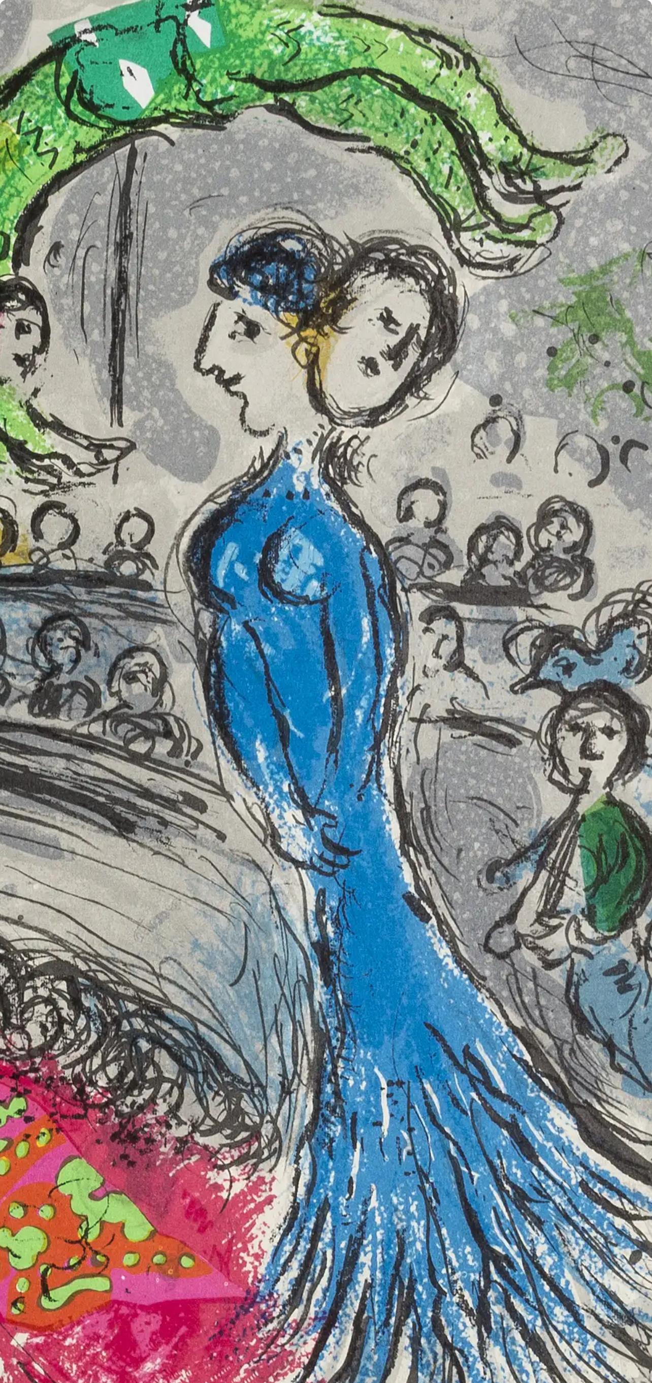 Chagall, Composition (Cramer 110 ; Mourlot 945), Derrière le Miroir (d'après) en vente 2