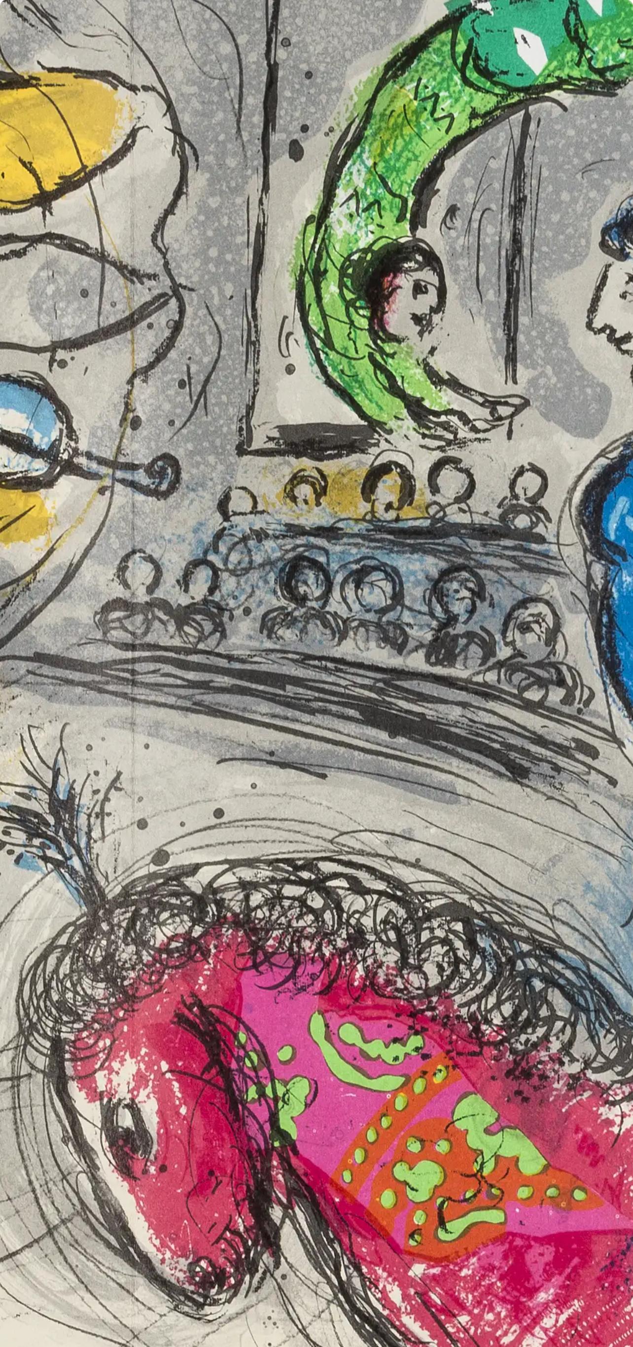 Chagall, Composition (Cramer 110 ; Mourlot 945), Derrière le Miroir (d'après) en vente 3