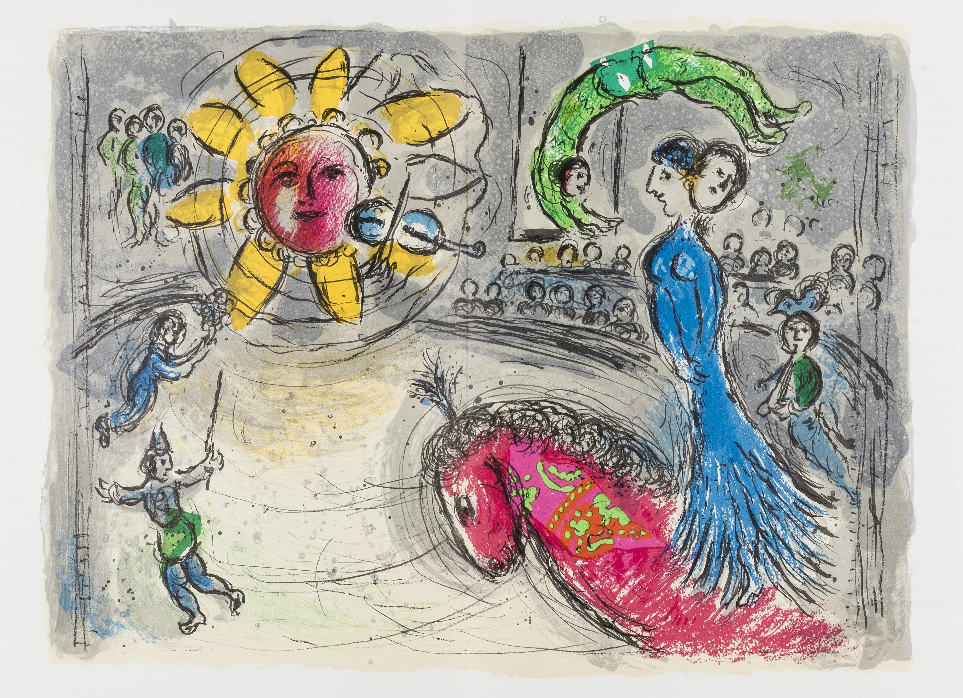 Chagall, Composition (Cramer 110 ; Mourlot 945), Derrière le Miroir (d'après) en vente 4