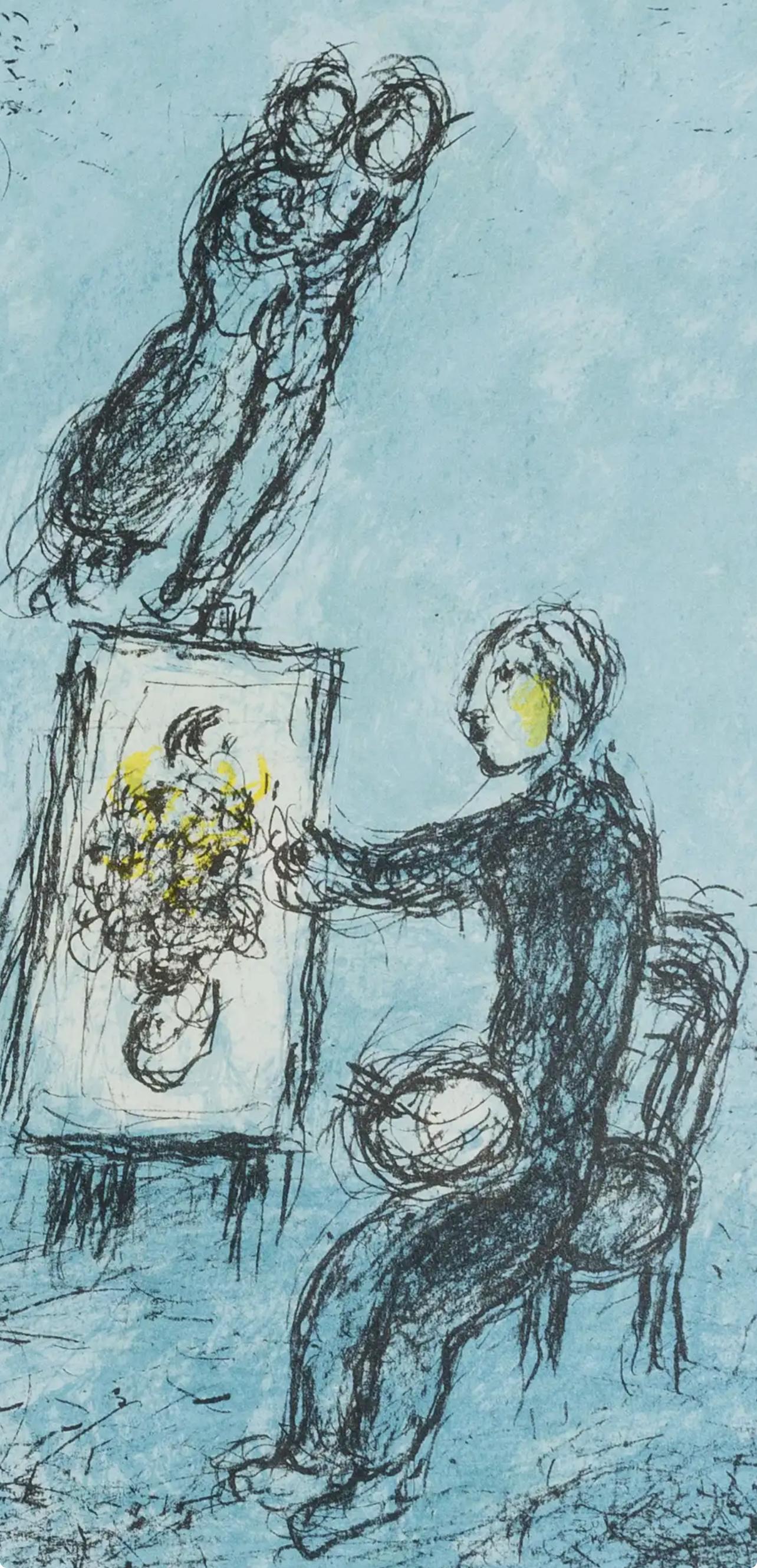 Chagall, Composition (Cramer 111; Mourlot 992), Derrière le Miroir (after) For Sale 1