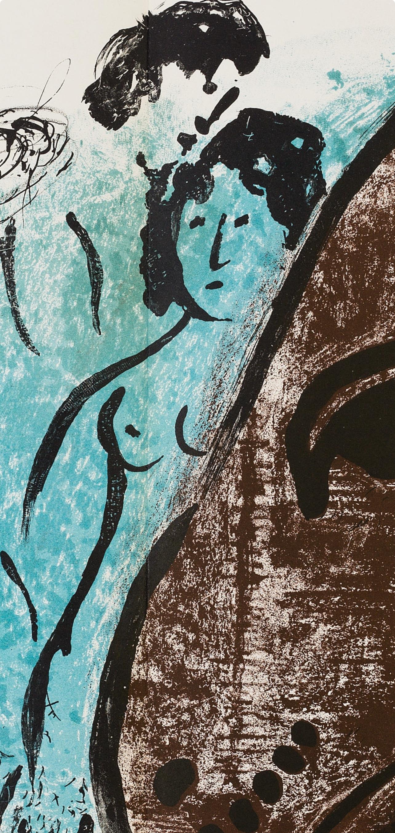 Chagall, Composition (Cramer 21; Mourlot 61), Derrière le Miroir (after) - Print by Marc Chagall