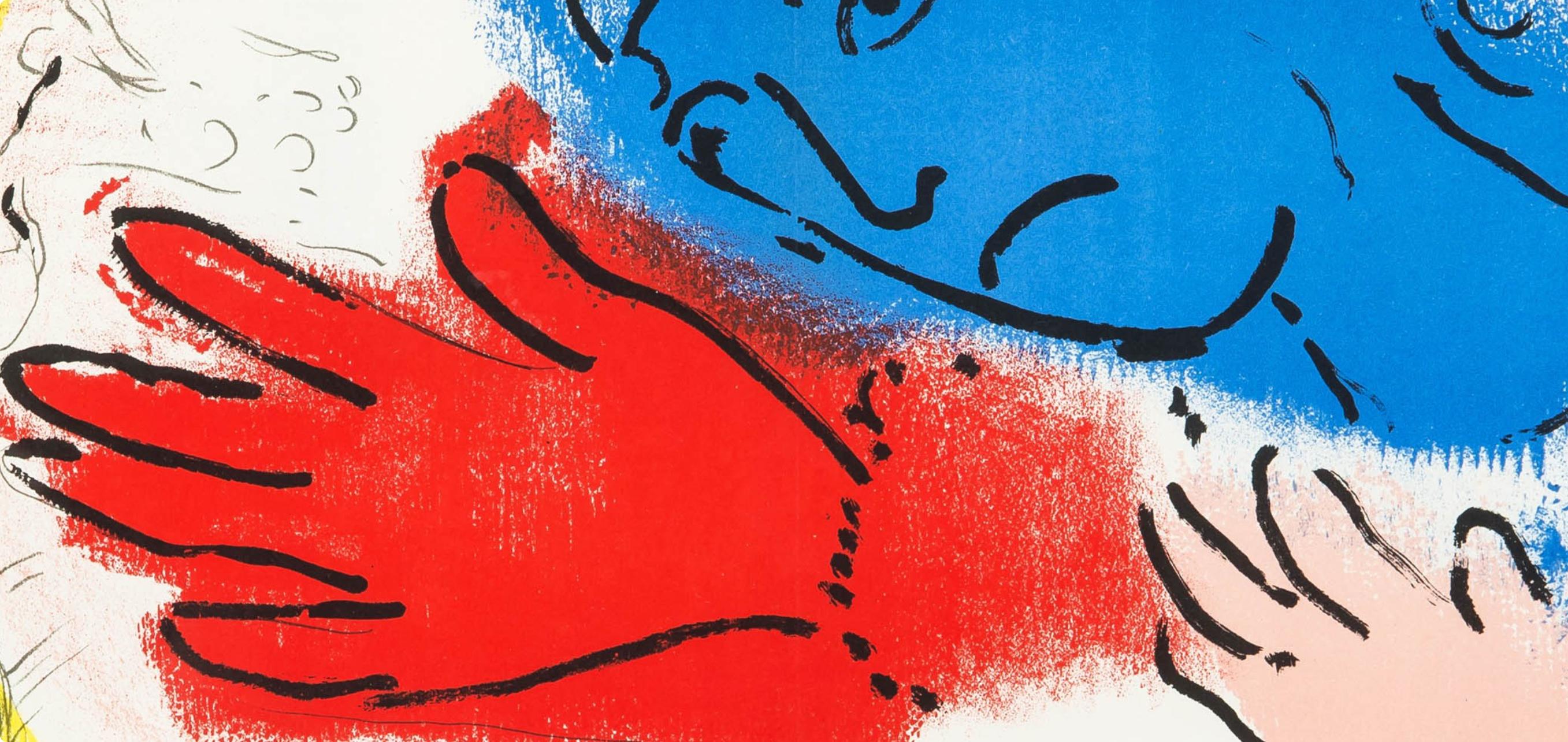 Chagall, Composition (Cramer 26 ; Mourlot 153), Derrière le Miroir (d'après) - Expressionniste Print par Marc Chagall