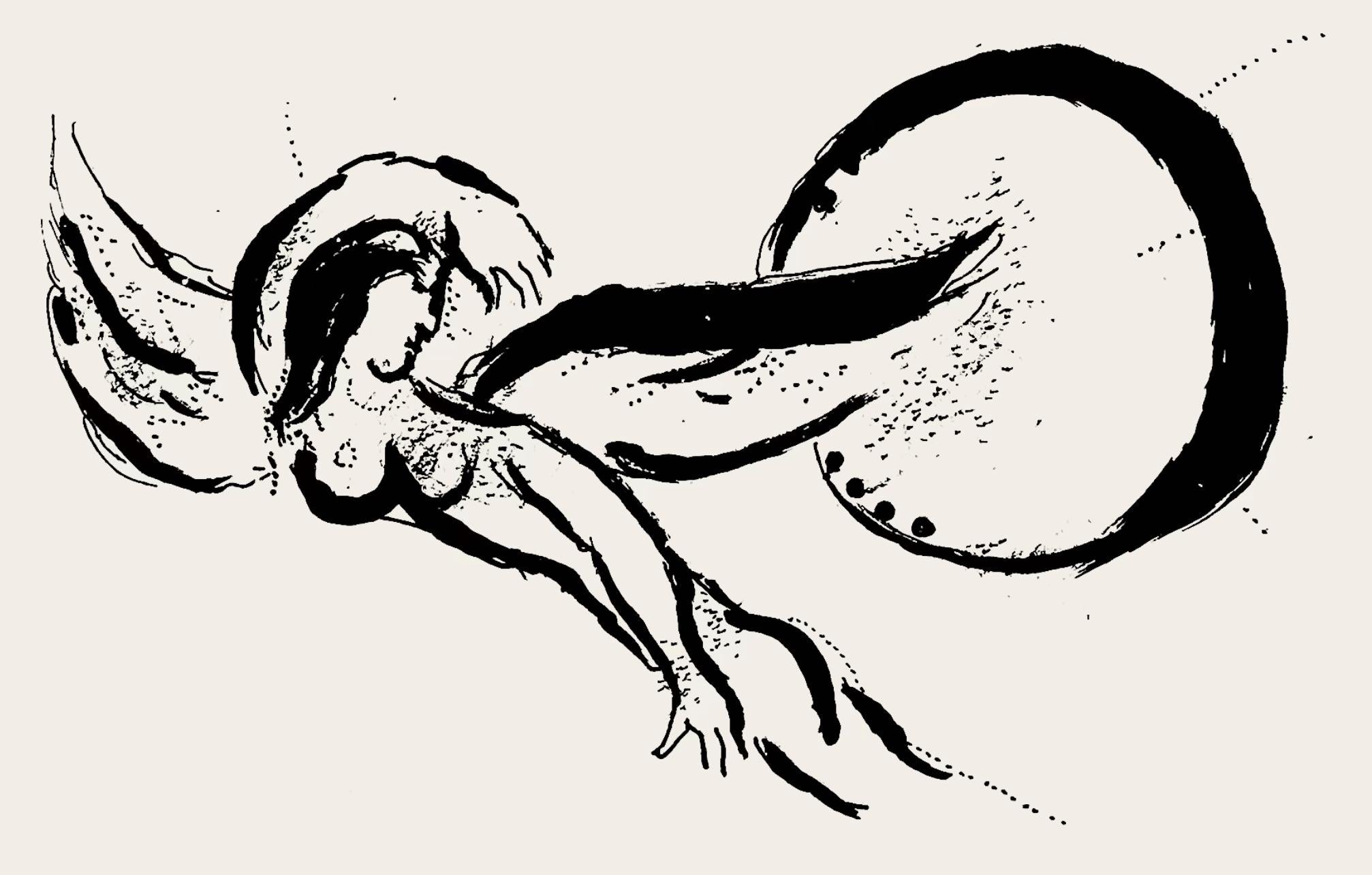 Chagall, Composizione (Cramer 33; Mourlot 179), Derrière le Miroir (dopo)
