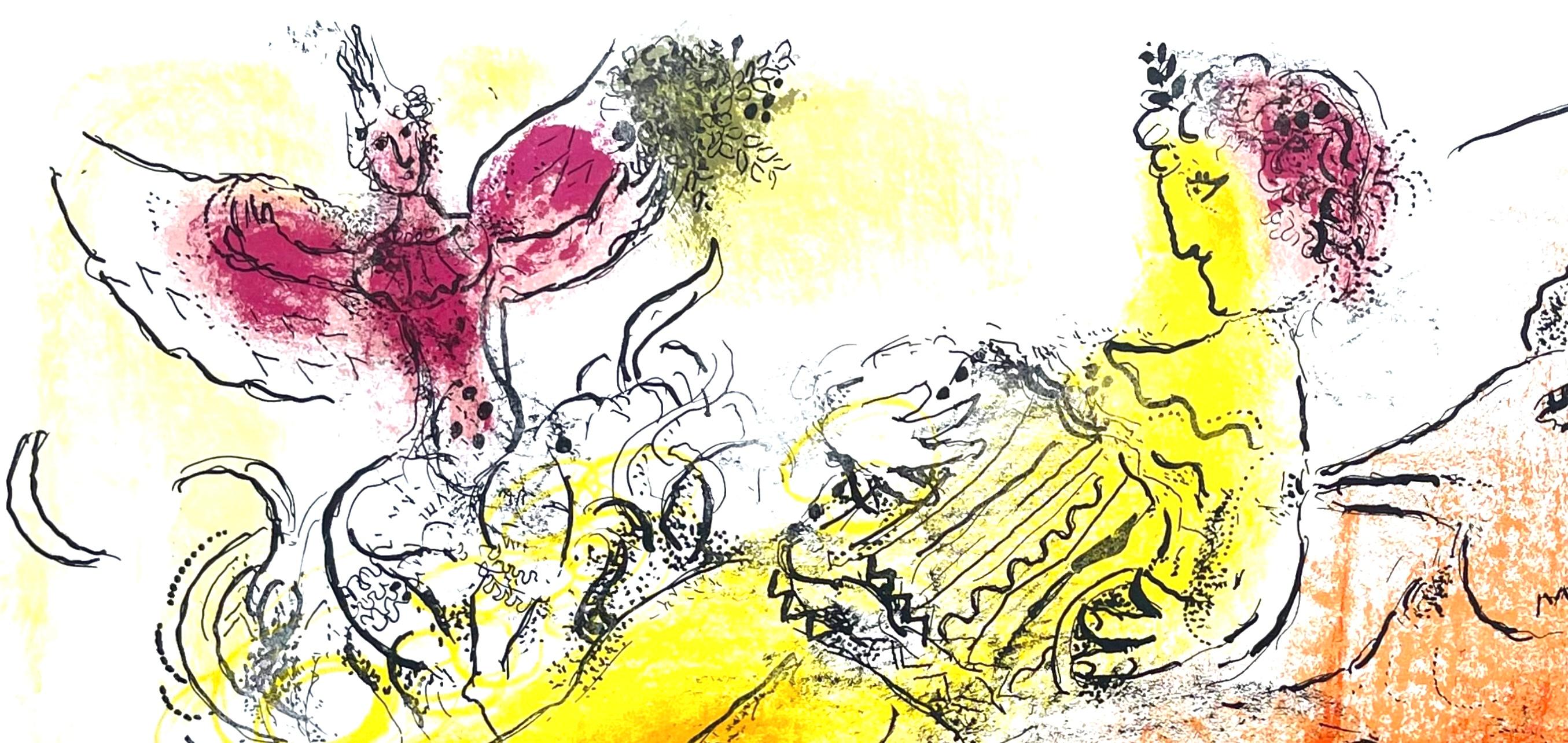 Chagall, Composition (Cramer 33; Mourlot 204), Derrière le Miroir (after) - Print by Marc Chagall