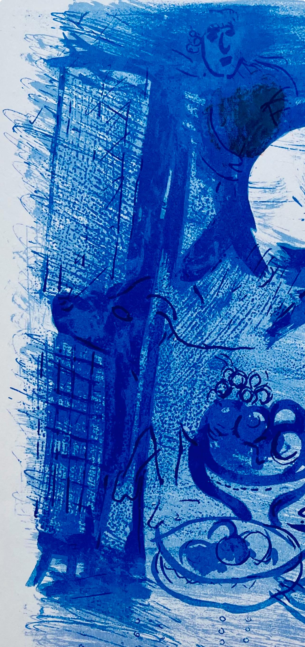 Chagall, Composition (Cramer 33; Mourlot 206), Derrière le Miroir (after) - Expressionist Print by Marc Chagall