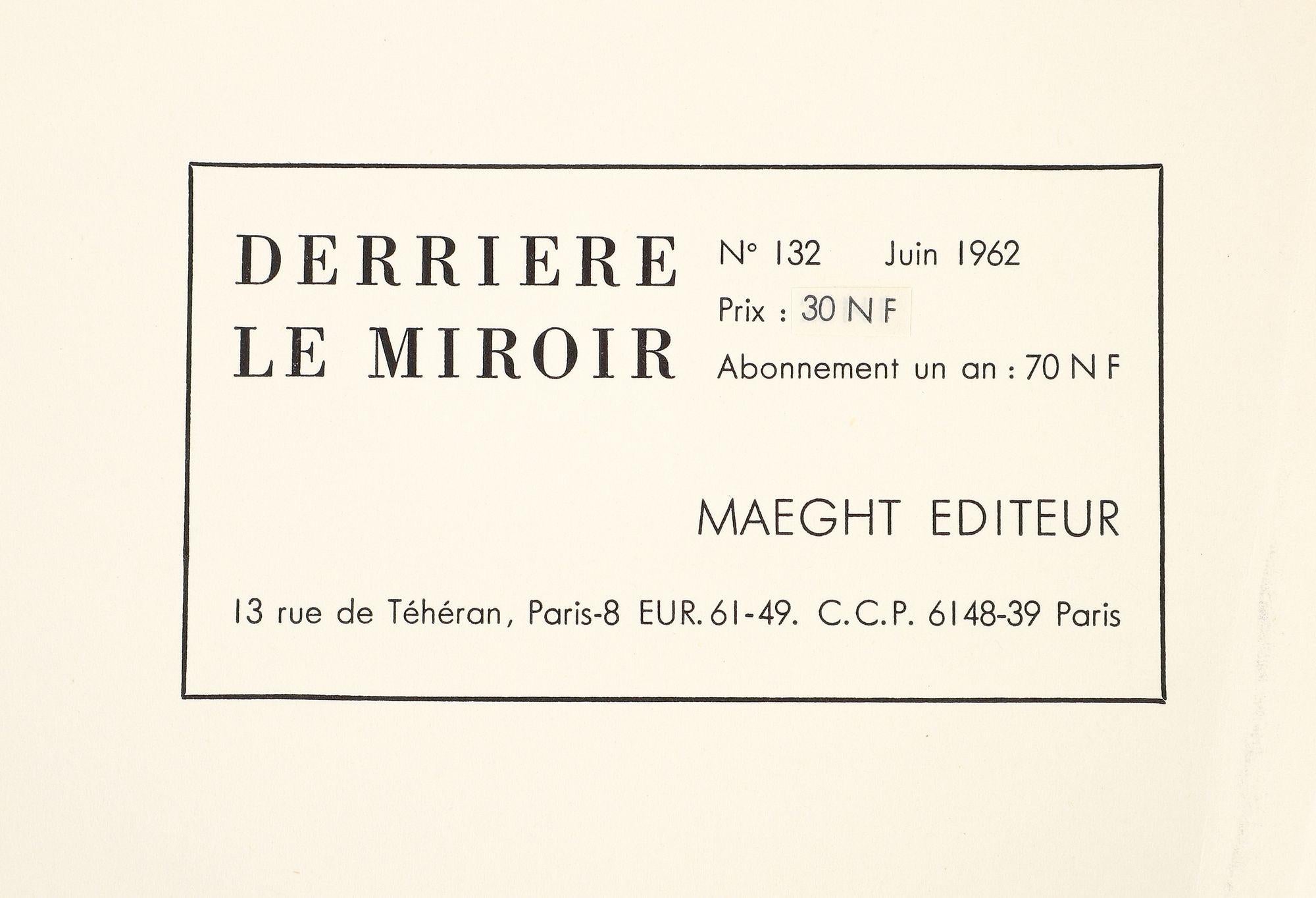 Chagall, Composition (Cramer 50; Mourlot 356), Derrière le Miroir (after) For Sale 1