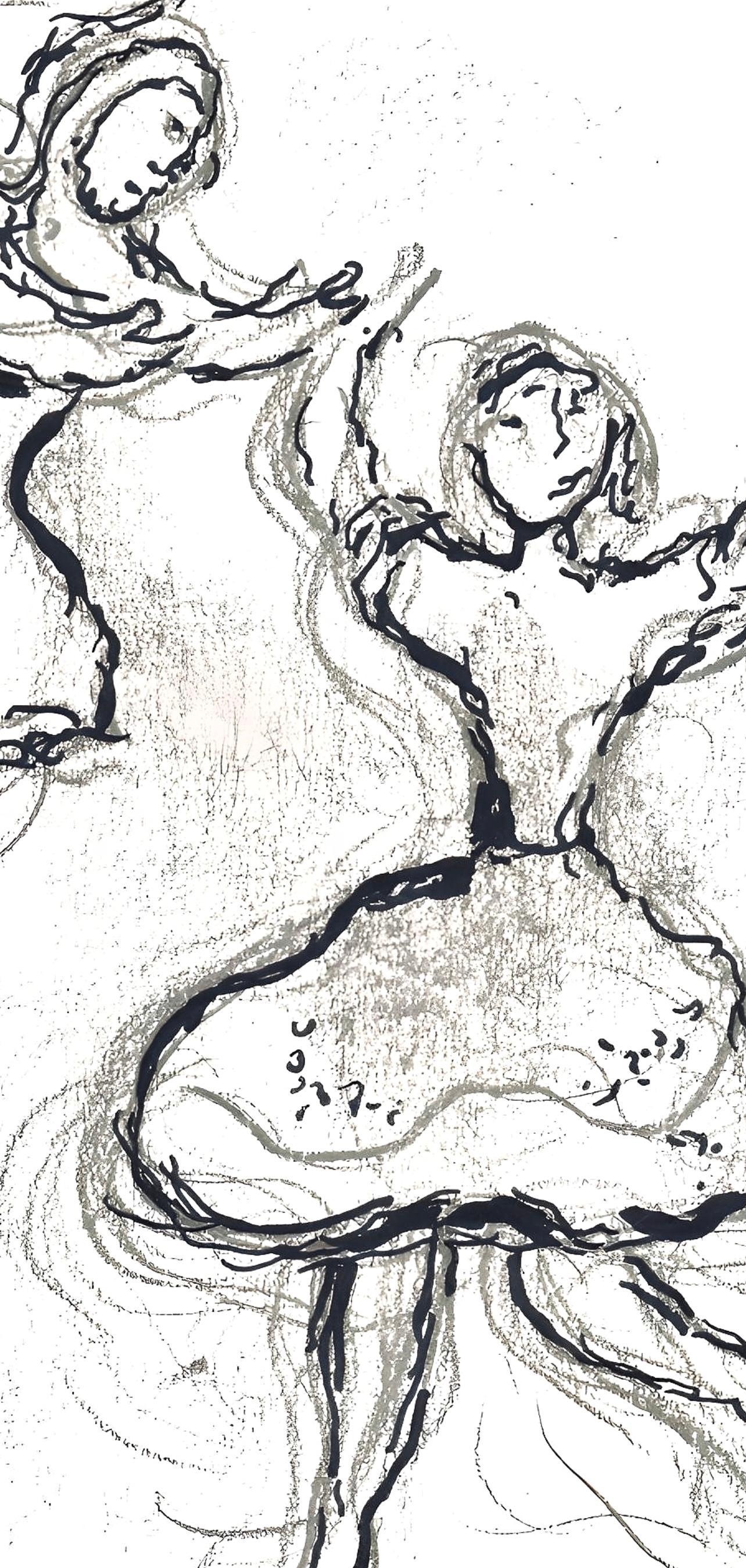 Chagall, Composición (Cramer 61; Mourlot 434), Le plafond de l'Opéra (después) - Print de Marc Chagall