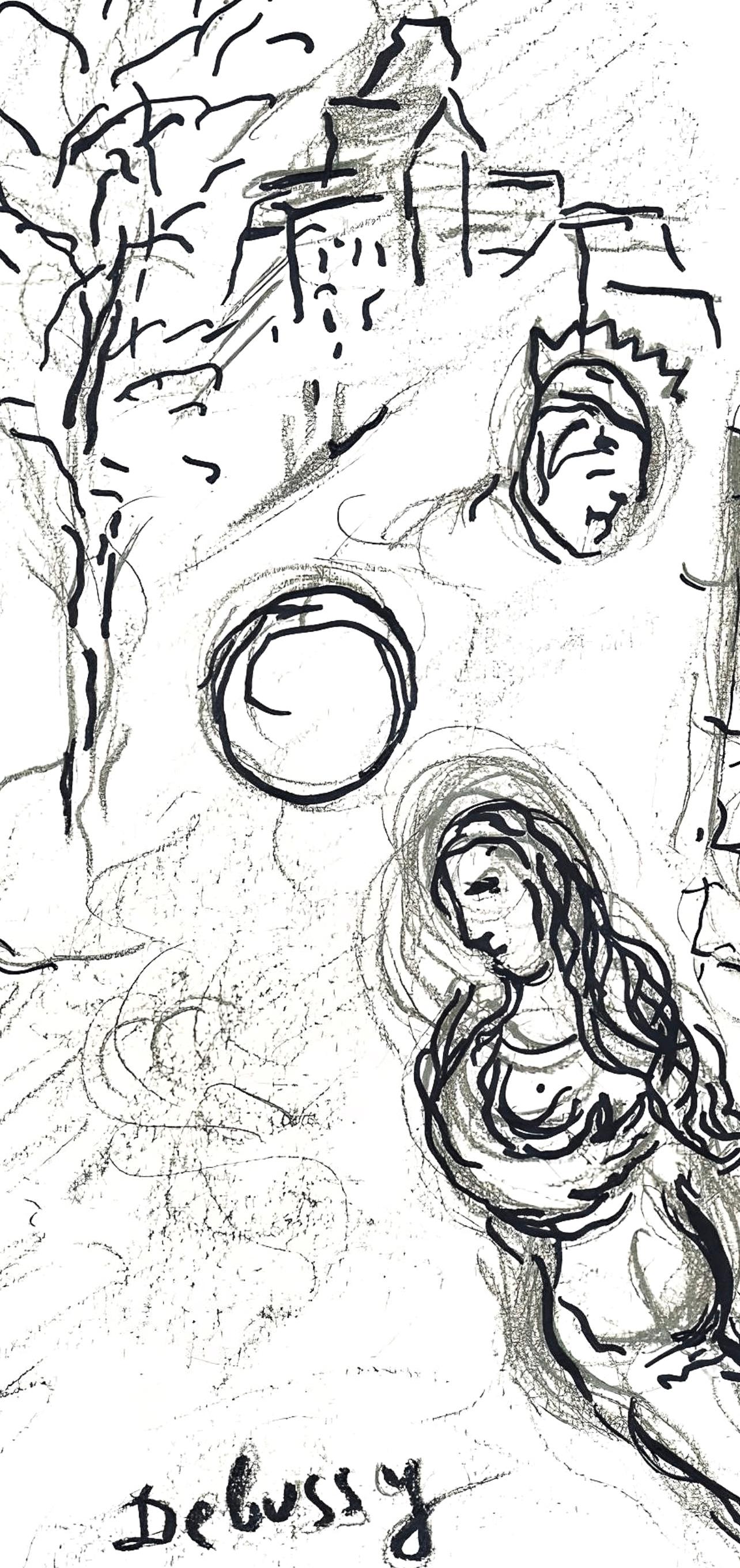 Chagall, Komposition (Cramer 61; Mourlot 434), Le plafond de l'Opéra (nach) – Print von Marc Chagall