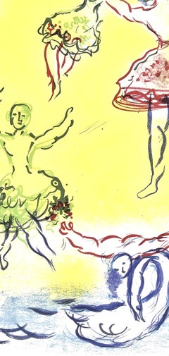 Marc Chagall, El lago de los cisnes, del techo de la Ópera de París, 1965 (after)