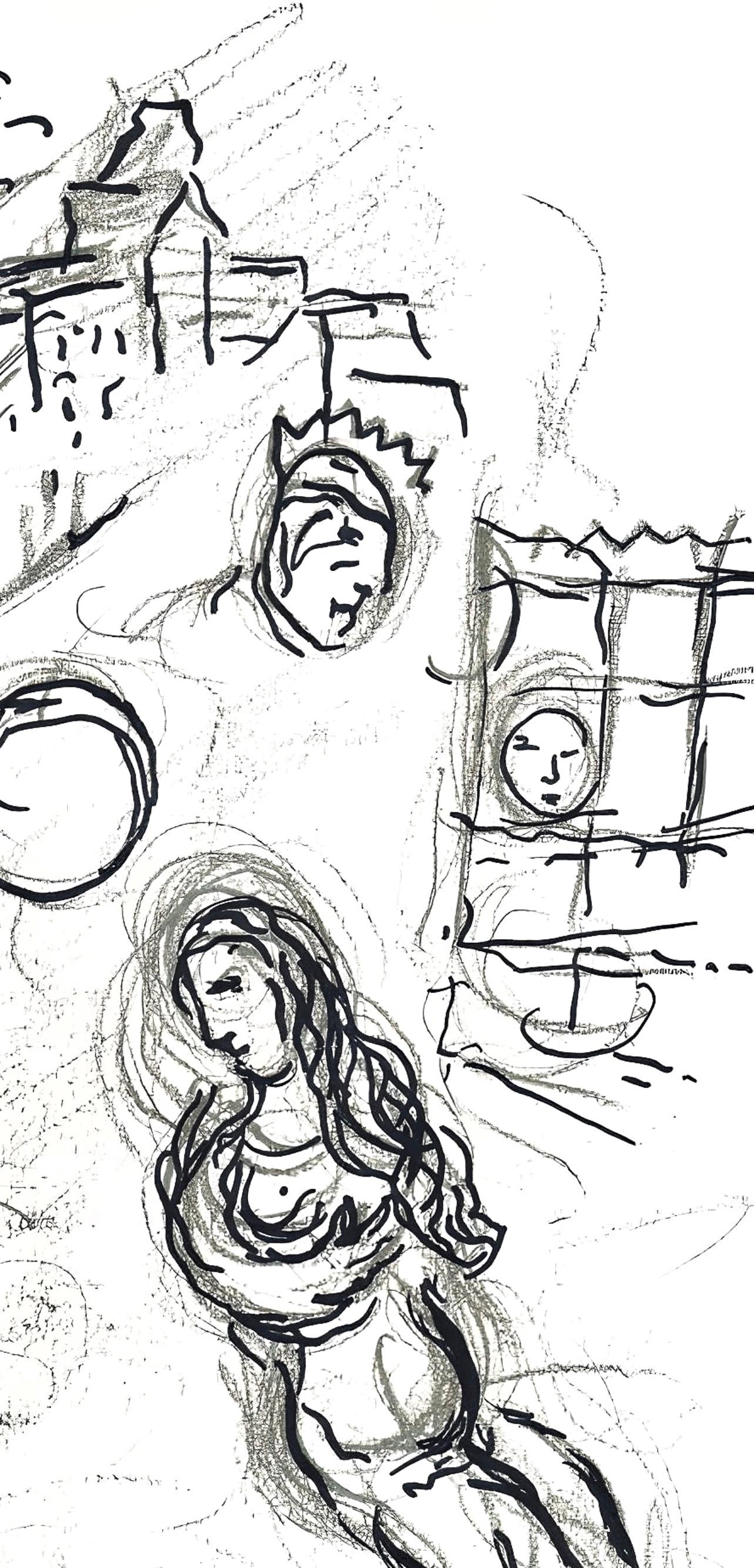 Chagall, Komposition (Cramer 61; Mourlot 434), Le plafond de l'Opéra (nach) (Expressionismus), Print, von Marc Chagall