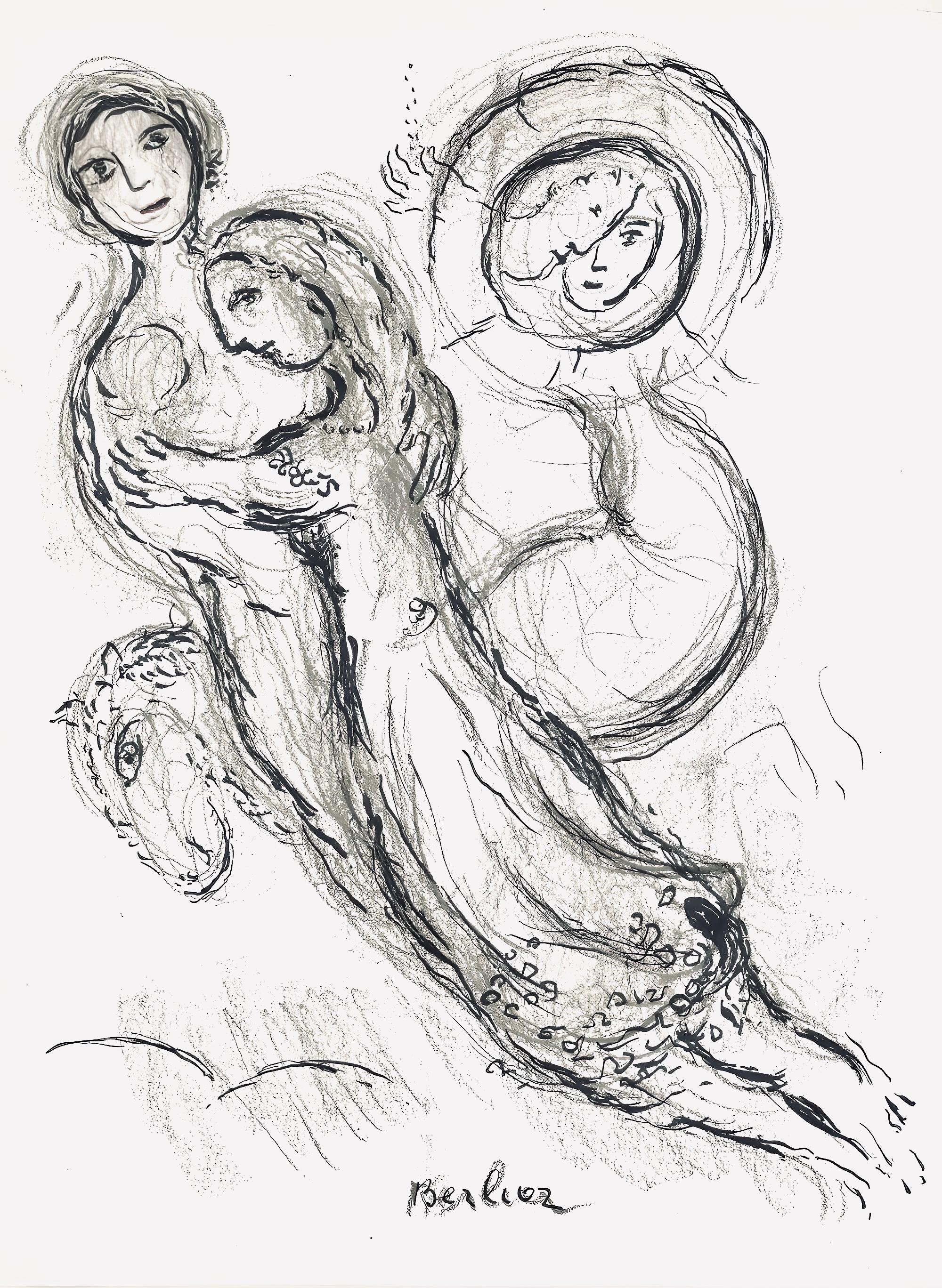 Chagall, Komposition (Cramer 61; Mourlot 434), Le plafond de l'Opéra (nach) im Angebot 3