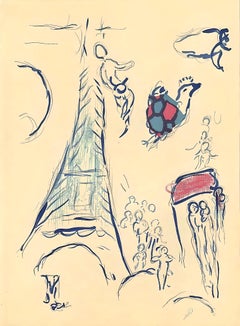 Chagall, Composition (Cramer 61; Mourlot 434), Le plafond de l'Opéra (after)