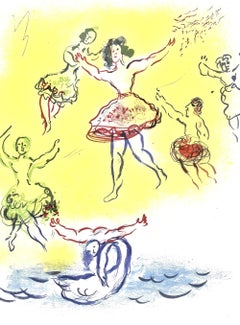 Chagall, Composition (Cramer 61; Mourlot 434), Le plafond de l'Opéra (after)