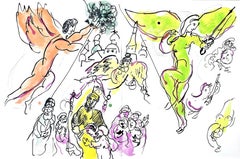 Chagall, Composition (Cramer 61; Mourlot 434), Le plafond de l'Opéra (after)