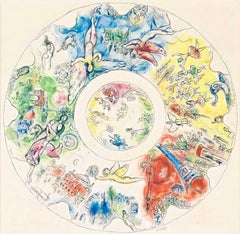 Chagall, Composizione (Cramer 61; Mourlot 434), Le plafond de l'Opéra (dopo)