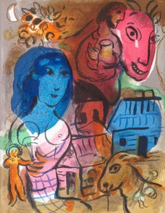 Chagall, Composición (Cramer 80; Mourlot 572), XXe Siècle (después)