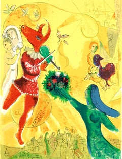 Chagall, Composition, Derrière le miroir (after)