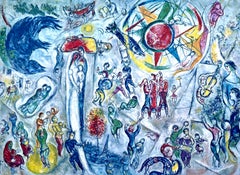Chagall, Composición, Derrière le miroir (después de)