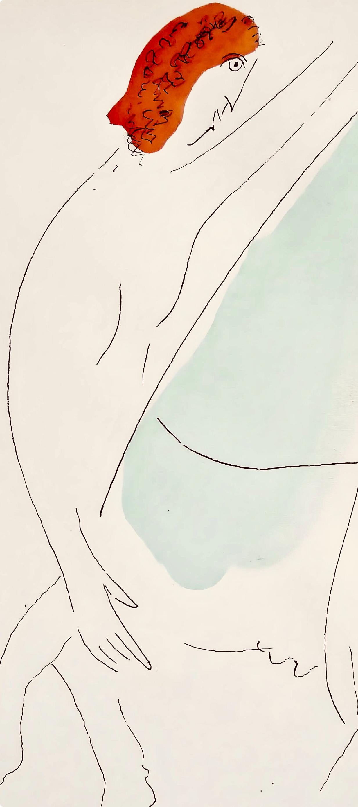 Chagall, Composition, Le Dur Désir de Durer (after) - Print by Marc Chagall