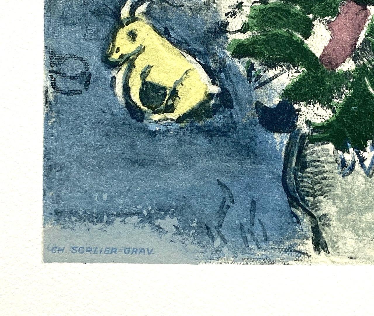 Chagall, Composition, Les Peintres mes amis (après) - Moderne Print par Marc Chagall