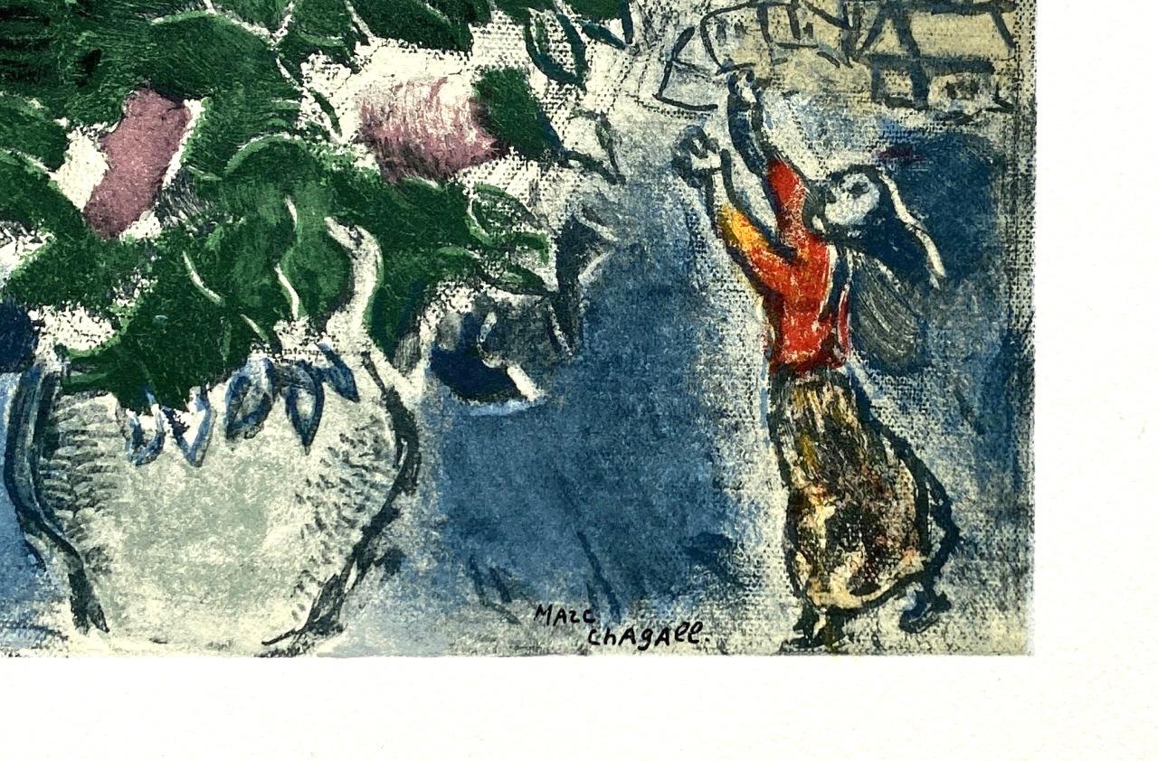 Chagall, Composition, Les Peintres mes amis (après) - Gris Landscape Print par Marc Chagall